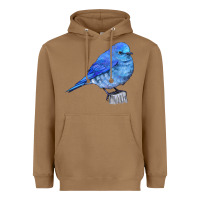 Toasted Coconut Mountain Bluebird Heavyweight Hoodie - LillyAllenDesigns