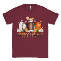 Burgundy happy easter day eggs Classic Tee - RacoonDesign