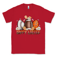 Red happy easter day eggs Classic Tee - RacoonDesign