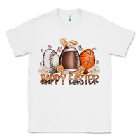 White happy easter day eggs Classic Tee - RacoonDesign