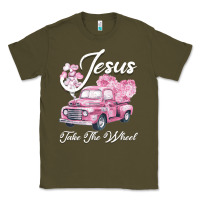 Army Green Leopard Floral Pink Car Jesus Take The Wheel Classic Tee - Bettercallsaul
