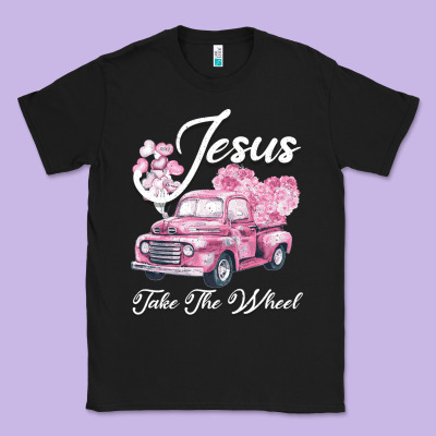 Leopard Floral Pink Car Jesus Take The Wheel Classic Tee Designed By Bettercallsaul