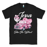Black Leopard Floral Pink Car Jesus Take The Wheel Classic Tee - Bettercallsaul