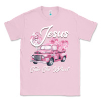 Bubblegum Pink Leopard Floral Pink Car Jesus Take The Wheel Classic Tee - Bettercallsaul