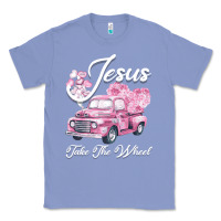 Colony Blue Leopard Floral Pink Car Jesus Take The Wheel Classic Tee - Bettercallsaul