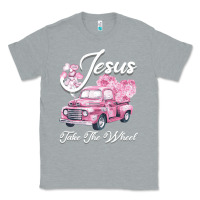 Heather Grey Leopard Floral Pink Car Jesus Take The Wheel Classic Tee - Bettercallsaul