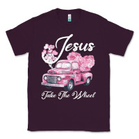 Plum Leopard Floral Pink Car Jesus Take The Wheel Classic Tee - Bettercallsaul