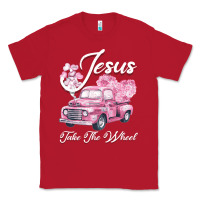 Red Leopard Floral Pink Car Jesus Take The Wheel Classic Tee - Bettercallsaul