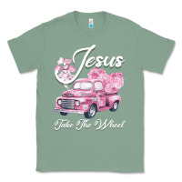Sage Leopard Floral Pink Car Jesus Take The Wheel Classic Tee - Bettercallsaul