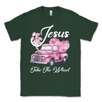Sports Green Leopard Floral Pink Car Jesus Take The Wheel Classic Tee - Bettercallsaul