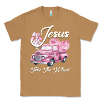 Toasted Coconut Leopard Floral Pink Car Jesus Take The Wheel Classic Tee - Bettercallsaul