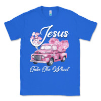 True Royal Leopard Floral Pink Car Jesus Take The Wheel Classic Tee - Bettercallsaul