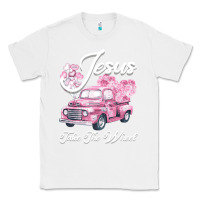 White Leopard Floral Pink Car Jesus Take The Wheel Classic Tee - Bettercallsaul