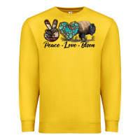 Lemon Peace lLve Bison Premium Sweatshirt - LillyAllenDesigns