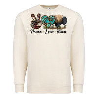 Sandshell Peace lLve Bison Premium Sweatshirt - LillyAllenDesigns