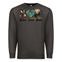 Smoke Peace lLve Bison Premium Sweatshirt - LillyAllenDesigns