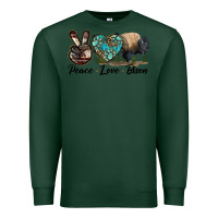 Sports Green Peace lLve Bison Premium Sweatshirt - LillyAllenDesigns