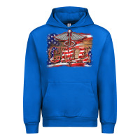 Patriotic Nurse Certified Medical Assistant Medilcal Symbol Background Urban Hoodie | Teevron