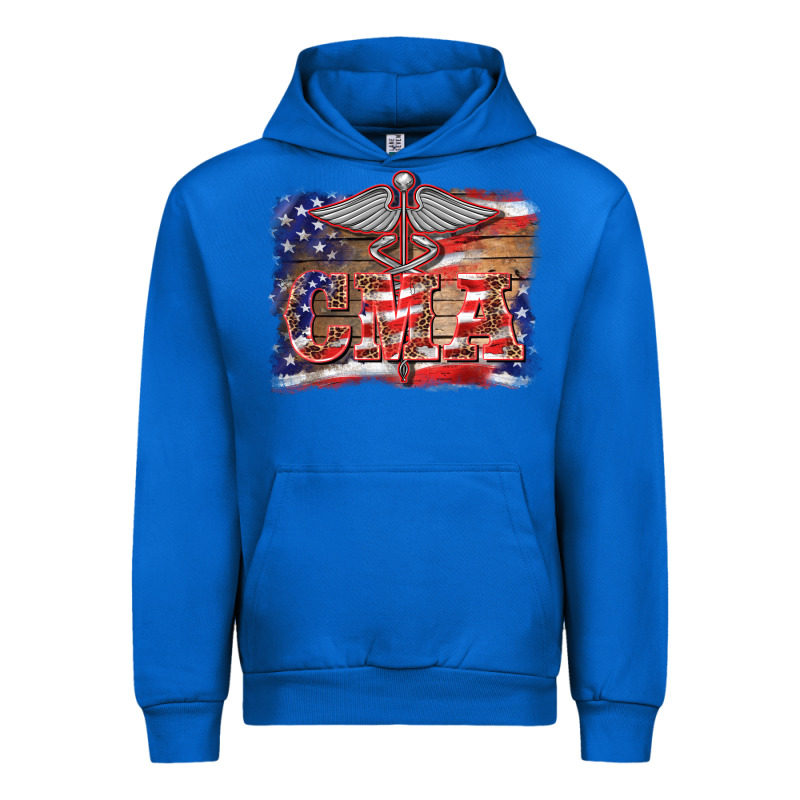 Patriotic Nurse Certified Medical Assistant Medilcal Symbol Background Urban Hoodie by BarkalooDesign | Teevron