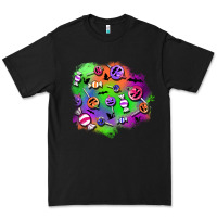 Black halloween candy patches Premium Tee - BundleAndBundleShop