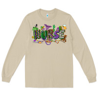 Mushroom nurse mardi gras Long Sleeve Tee - CowGirlArtShop