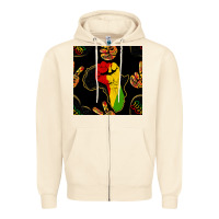 Sandshell African Freedom Seamless Pattern Zipper Hoodie - BundleAndBundleShop
