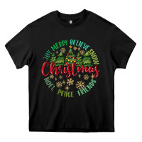 Black Christmas Vibes Heavy Core Tee - MaliasSmallBusiness