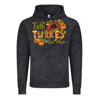 Vintage Black Talk turkey to me Thanksgiving p Vintage Hoodie - NancyCooperArtShop