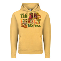 Vintage Mustard Talk turkey to me Thanksgiving p Vintage Hoodie - NancyCooperArtShop