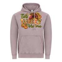 Vintage Zinc Talk turkey to me Thanksgiving p Vintage Hoodie - NancyCooperArtShop