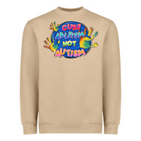 Mushroom Cure ableism not Autism Heavyweight Sweatshirt - FaDigitalArtStudio