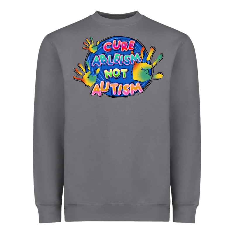 Cure Ableism Not Autism Heavyweight Sweatshirt by FaDigitalArtStudio | Teevron