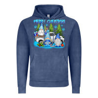 Vintage Denim merry christmas gnomies Vintage Hoodie - texasbilliewilder
