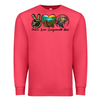 Cardinal peace love largemouth bass Premium Sweatshirt - LillyAllenDesigns