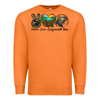 Carrot peace love largemouth bass Premium Sweatshirt - LillyAllenDesigns