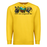 Lemon peace love largemouth bass Premium Sweatshirt - LillyAllenDesigns