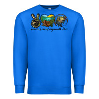 True Royal peace love largemouth bass Premium Sweatshirt - LillyAllenDesigns