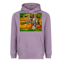 Lavender Trick Rawr Treat Heavyweight Hoodie - LillyAllenDesigns
