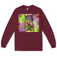 Burgundy teacher mardi gras Long Sleeve Tee - CowGirlArtShop