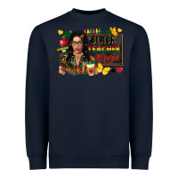 Navy Juneteenth black teacher magic Heavyweight Sweatshirt - FaDigitalArtStudio