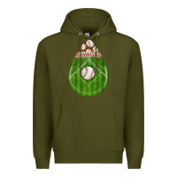 Army Green baseball and western roses teardrop Premium Hoodie - BundleAndBundleShop