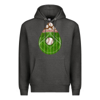 Charcoal Heather baseball and western roses teardrop Premium Hoodie - BundleAndBundleShop
