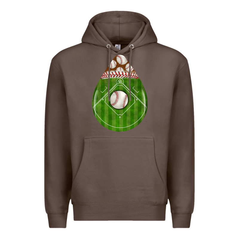 Baseball And Western Roses Teardrop Premium Hoodie by BundleAndBundleShop | Teevron