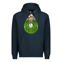 Navy baseball and western roses teardrop Premium Hoodie - BundleAndBundleShop