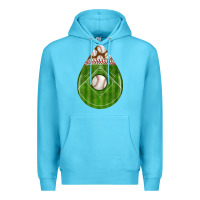Ocean Blue baseball and western roses teardrop Premium Hoodie - BundleAndBundleShop