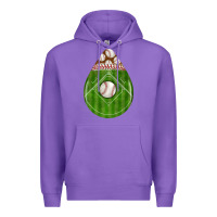 Purple baseball and western roses teardrop Premium Hoodie - BundleAndBundleShop