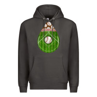 Smoke baseball and western roses teardrop Premium Hoodie - BundleAndBundleShop