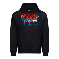 Black boom boom baby 4th of july Urban Hoodie - BarkalooDesign