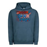 Pigment Midnight Navy boom boom baby 4th of july Urban Hoodie - BarkalooDesign