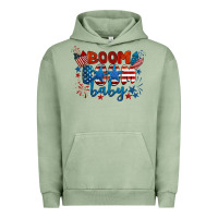Pigment Oil Green boom boom baby 4th of july Urban Hoodie - BarkalooDesign